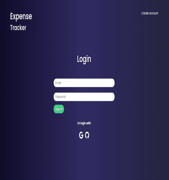 Expense tracker